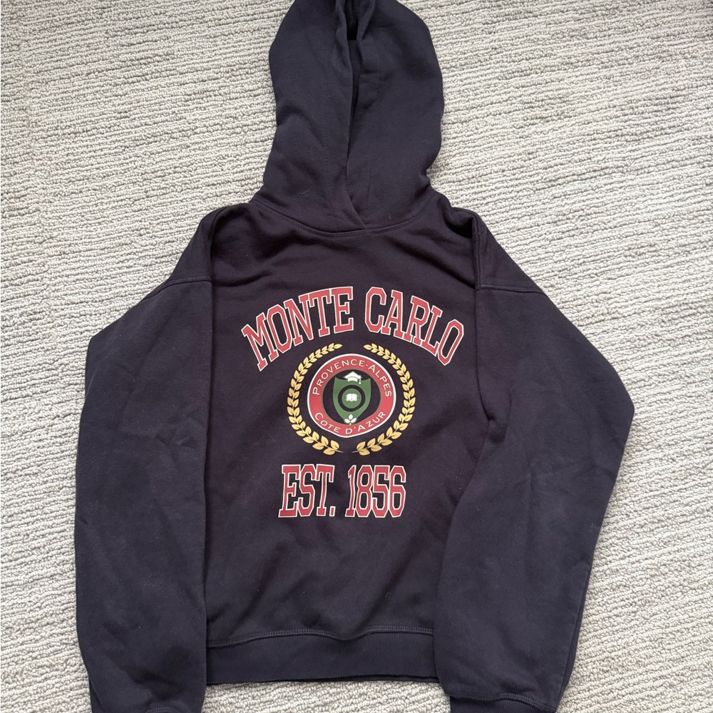 H&M Monte Carlo Printed Hoodie Sweatshirt - Picture 2 of 3